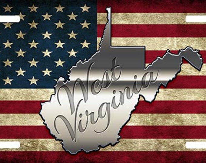 WV West Virginia Custom License Plate Custom Car Tag Etsy