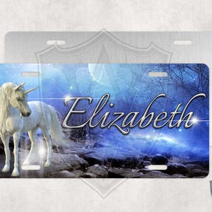 Custom License Plate - Custom Car Tag - Personalized License Plate - Unicorn