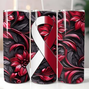 DVT Bewusstsein 20 Unzen Skinny Tumbler Sublimation Design Digitaler Download PNG Sofortiger Download, DVT Bewusstseinsbecher