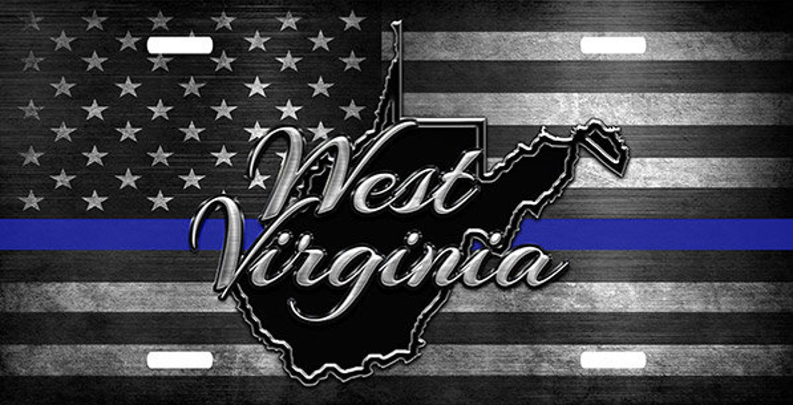 WV Custom License Plate Custom Car Tag WVU Thin Line Etsy