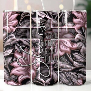Sie ist 20 Unzen Skinny Tumbler Sublimation Design Digital Download PNG Instant, Tumbler Wrap