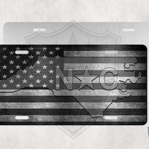 North Carolina - NC - Custom License Plate - Custom Car Tag - Personalized License Plate