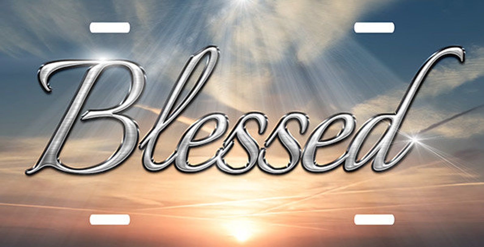 Blessed Custom License Plate Personalized License Custom Etsy