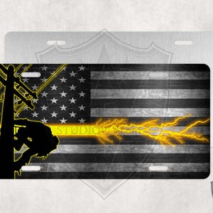 Lineman - Custom License Plate - Electrician - IBEW - Bolder