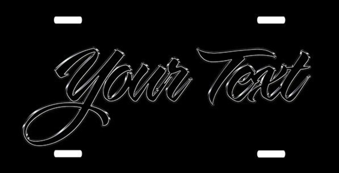 Custom License Plate Custom Car Tag Personalized License Etsy