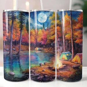 Lake Life 20 oz Skinny Tumbler Sublimation Design Digital Download PNG Instant, Lake Tumbler Wrap
