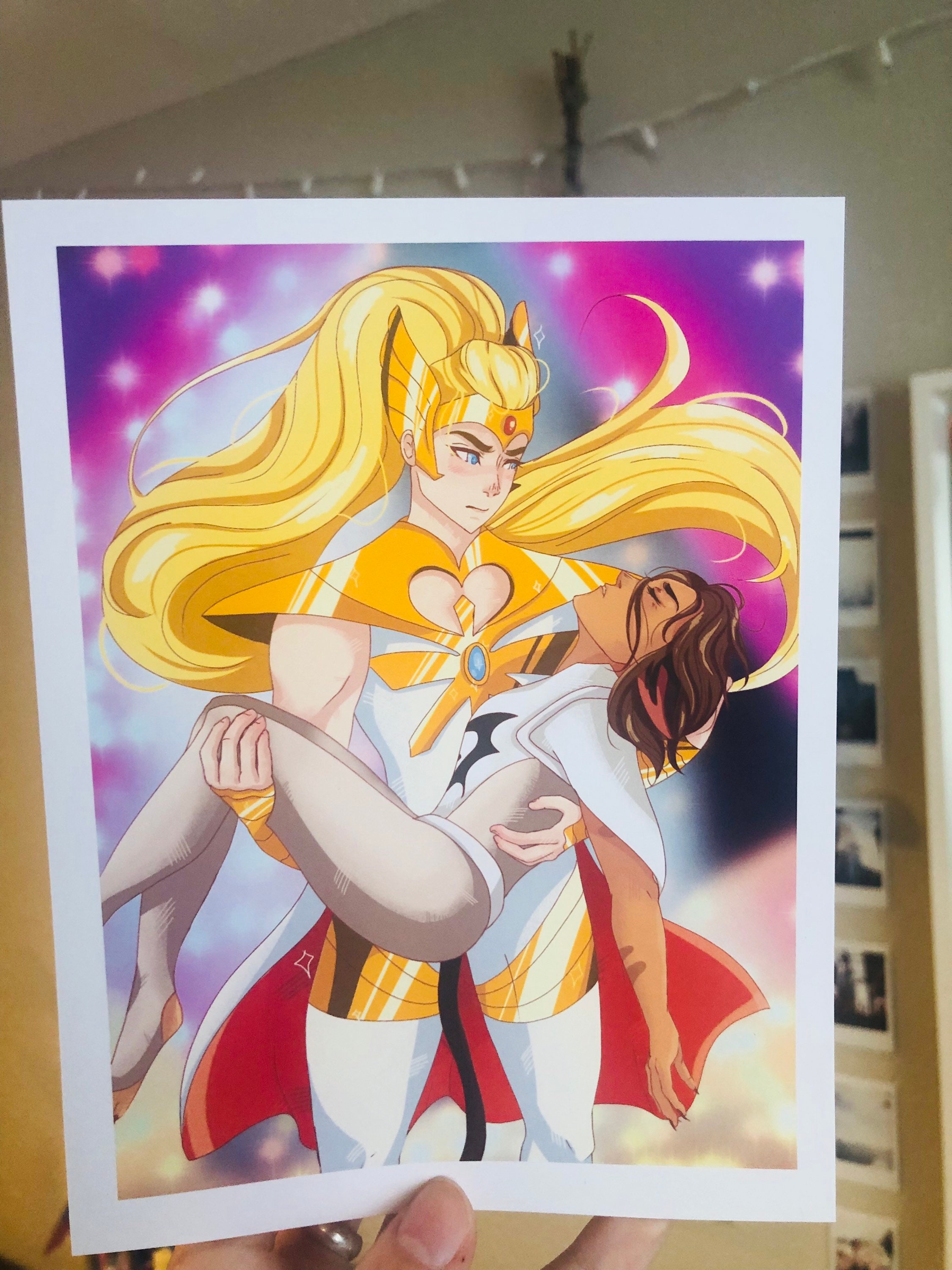 Catradora She Ra Season 5 Art print (Catra and Adora)