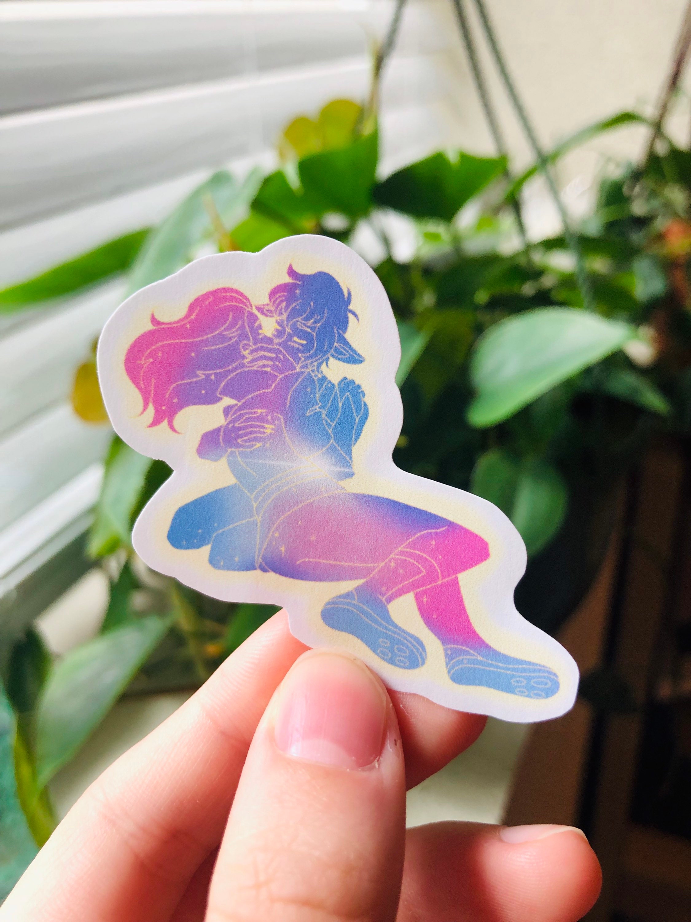 Catradora Kiss Sticker (She Ra Season 5 Catra and Adora)