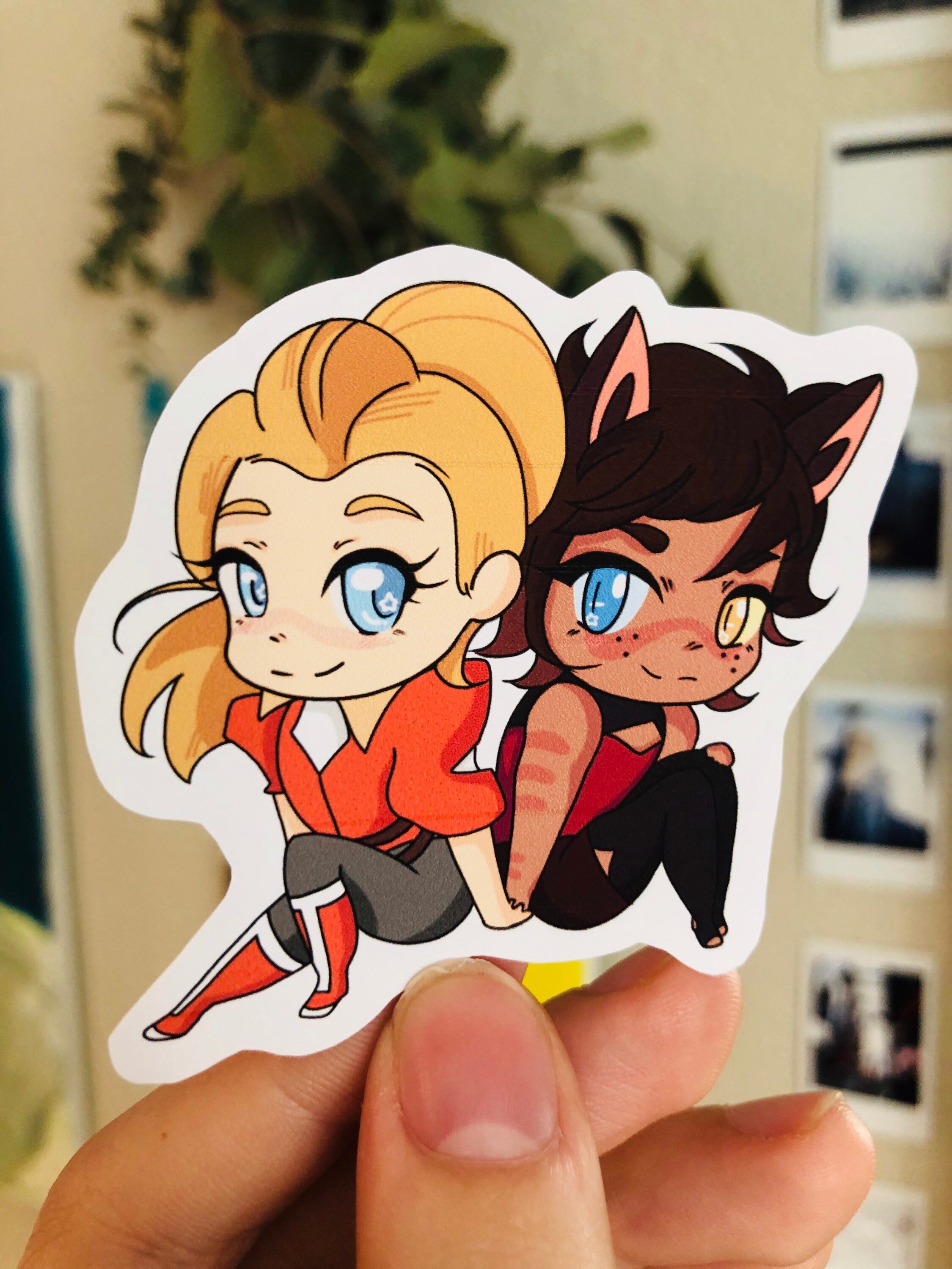 Catradora She Ra season 5 Sticker (Catra and Adora)