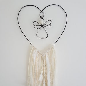 Boho dromenvanger in gegloeid draad. Kerstcadeau idee. Kamer decoratie