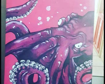 Pink octopus