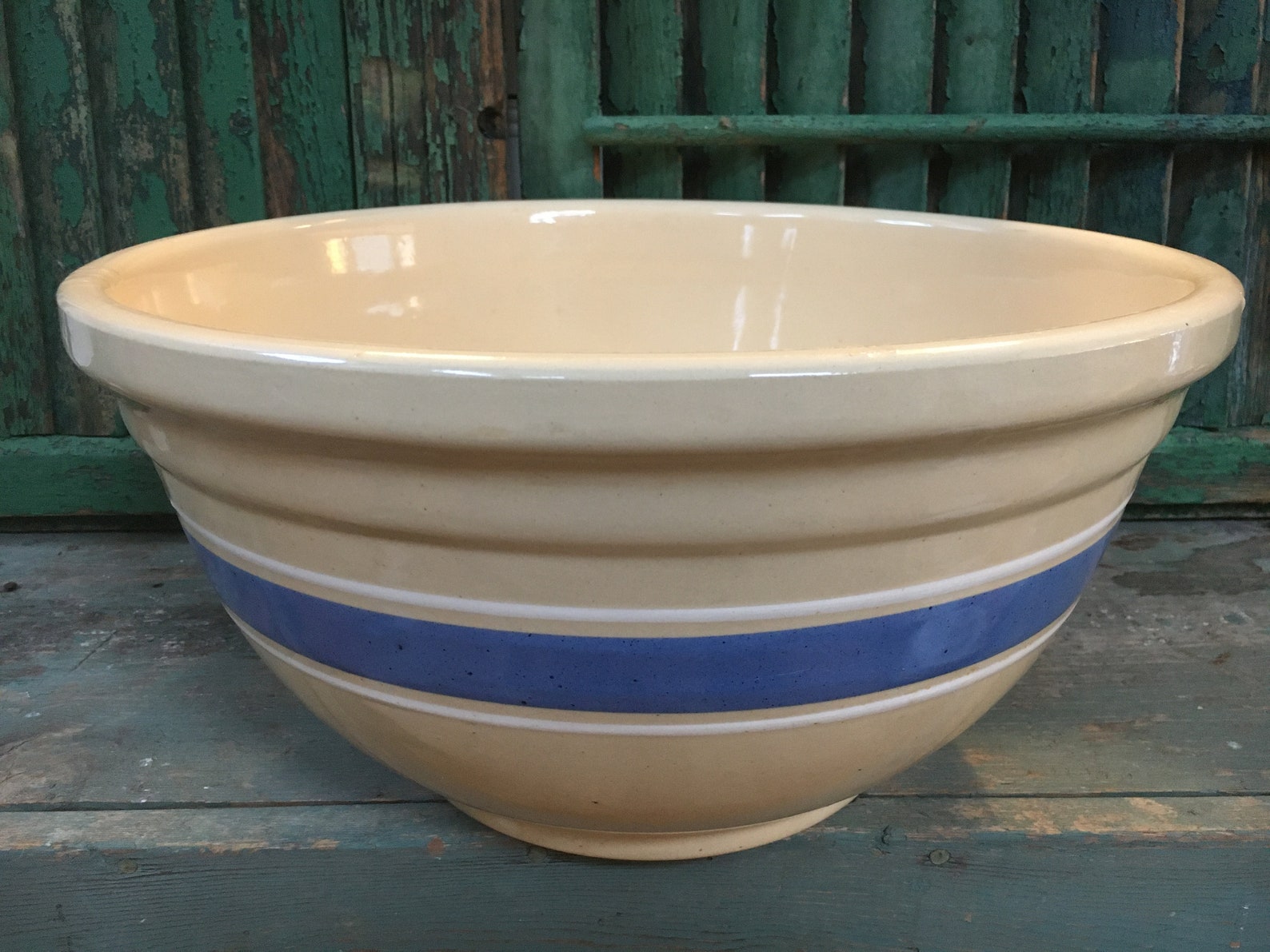 Antique Stoneware Bowl OVENWARE LARGE Bowl Serving Dish Etsy