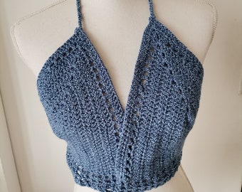 Bustier femme, top court, dos nu, bustier court, bustier crochet