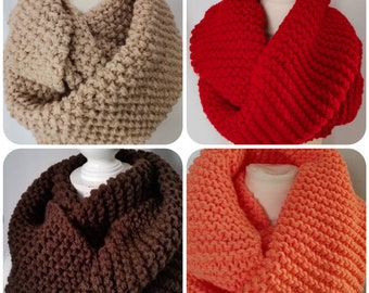 Echarpe laine tube, snood mixte, Snood  laine, Scarf, Unisex scarves-Knit, scarves, scarf, Winter accessoiries, collar size
