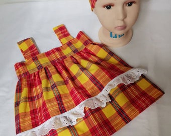 Robe Madras Petite Fille Etsy