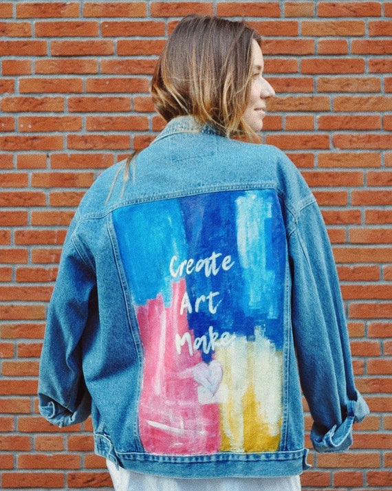 oversized vintage denim jacket