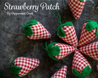 Strawberry Sewing Pattern - PDF