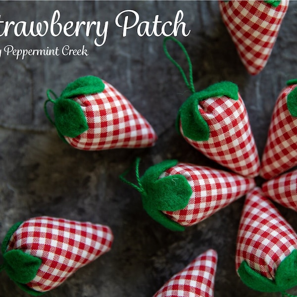 Strawberry Sewing Pattern - PDF