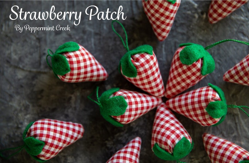 Strawberry Sewing Pattern PDF Etsy