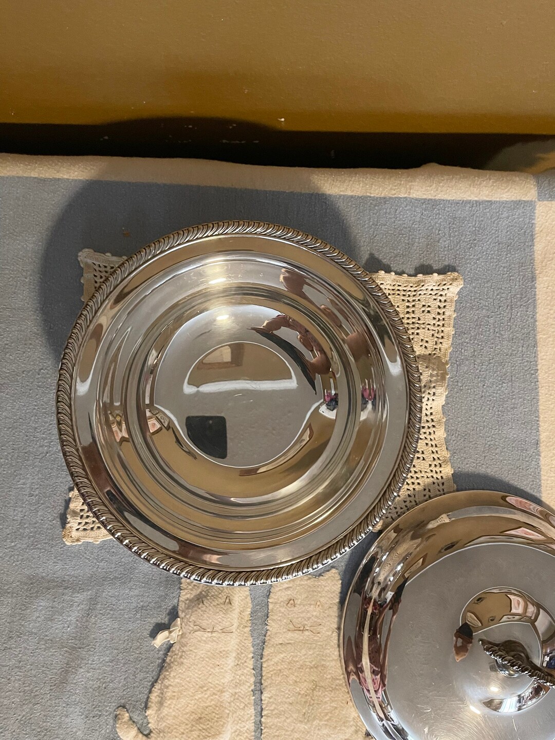 ヴィンテージ Wm Roger's シルバープレートボウル（蓋付き） - Etsy 日本