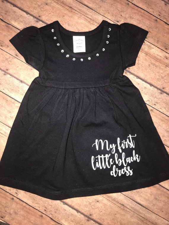 my first little black dress for baby