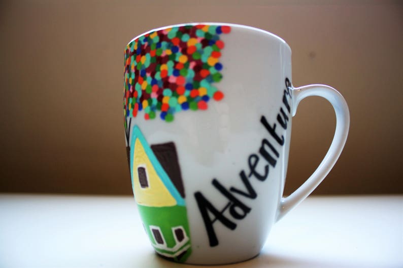 Up Mug Disney Pixar Coffee Cup Adventure Is Out There Etsy