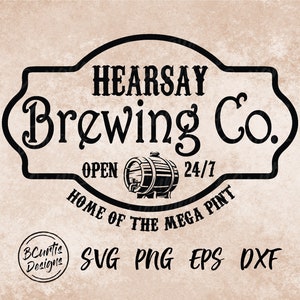 Hearsay Brewing Co | That’s Hearsay | Depp | Mega Pint | Justice for Johnny | Digital Download | Hearsay Tavern | Depp Support | Svg | Png