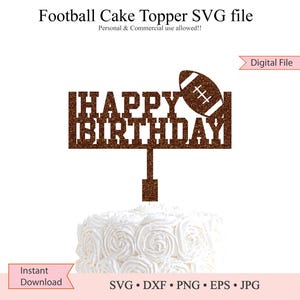 Fußball Geburtstag Tortenstecker • Baby Fußball Geburtstag • SVG Datei • Cricut • Silhouette Datei • png • dxf • eps • jpg