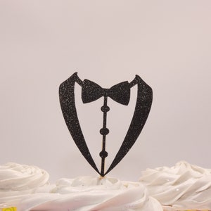 Tuxedo Cupcake Toppers Wedding Cupcake Toppers Engagement - Etsy