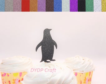 Penguin Cupcake Toppers, Waddle It Be Party Decor, Arctic Party Decor, Christmas Party Decorations, Holiday Party Decor, Penguin Food Picks