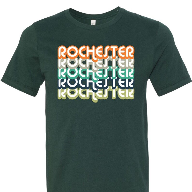 Retro Style Rochester New York Tshirt Etsy