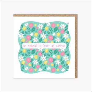 An Mhamaí is Fearr - Best Mummy, Irish Mother's Day Card als Gaeilge