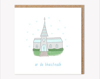 Baisteadh - Irish Christening Card