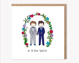 Faire-part de mariage irlandais, mariage gay