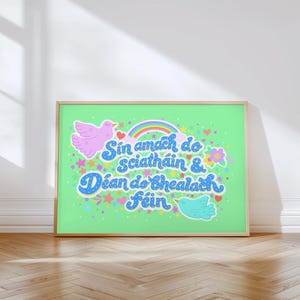 Déployez vos ailes et trouvez votre chemin, Déan do bhealach féin, Irish Gaeilge Impression artistique
