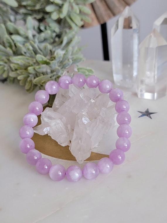 STONE BEAD BRACELET 8 MM CANDY PINK STONE BEAD BRACELET 8 MM CANDY PINK