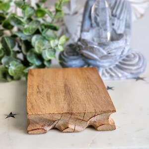 Carved Teak Teakwood Wood Riser Stand Pedestal Crystal Collectible ...