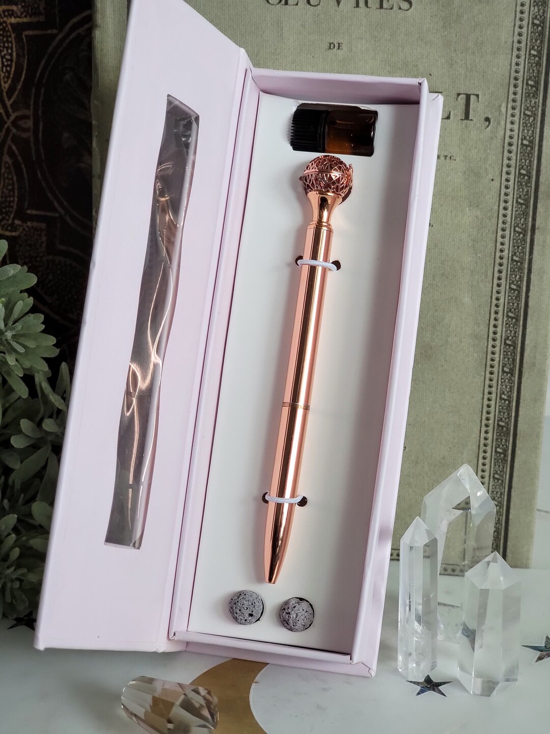 Essential Oil Diffuser Pen Peppermint Oil Scented Pen Rose Etsy