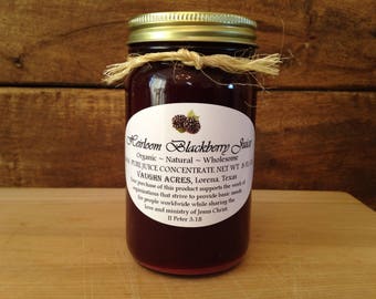 Heirloom Blackberry Juice