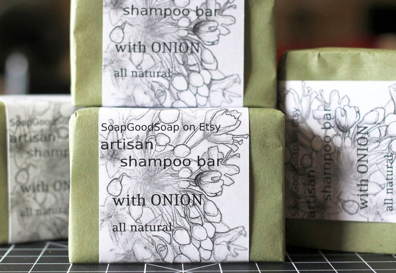 Natural Handmade Onion Shampoo Soap Bar Handcrafted Soap Etsy