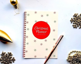 Christmas Planner and Organiser, Christmas Gift Planner diary, Christmas checklist and  Meal Planner
