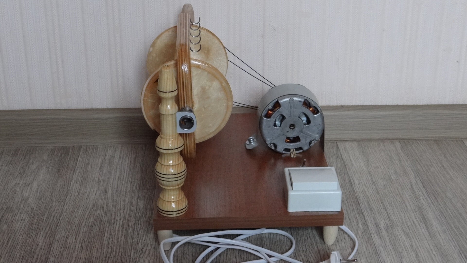 Electric Spinning Wheel Machine handmade . Электрическое Etsy