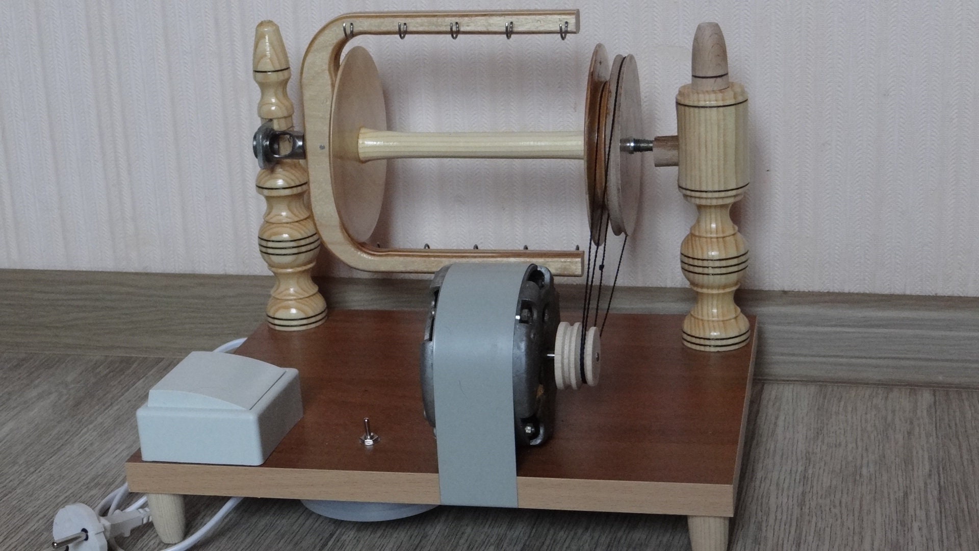 Electric Spinning Wheel Machine handmade . Электрическое Etsy