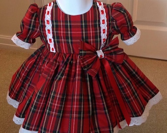 Handmade Baby Girls Skirts Clothes New UK Pink Tartan Outfit Lot Tartan