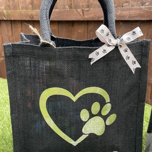 Bolsa de yute personalizada para perros imagen 6