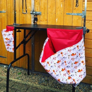 Set di contenitori per peli di animali da toelettatura per cani, portaoggetti da tavolo e maschera per la toelettatura.