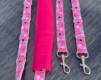 Padded Dog Grooming Belly Strap and Extender Set, Nylon Grooming Helper