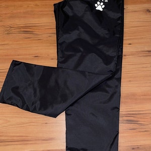 Personalised Dog Grooming Waterproof Trousers, Hair Resistant, Dog Groomer Workwear