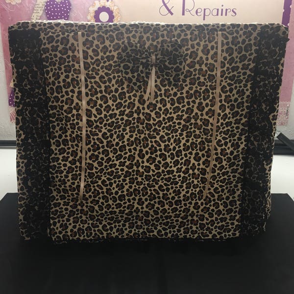 Leopard Animal print dog / puppy crate cover