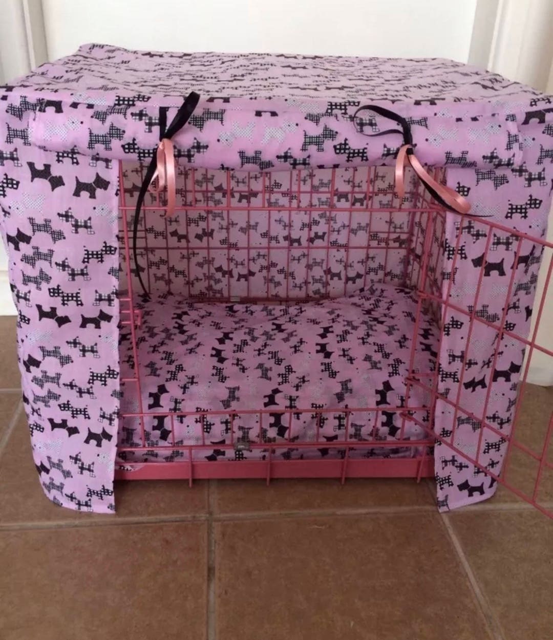 Made to Measure Dog Crate Cover: Handmade Pet Bed - Etsy - Crate Cover Size Guide For Dogs At Home